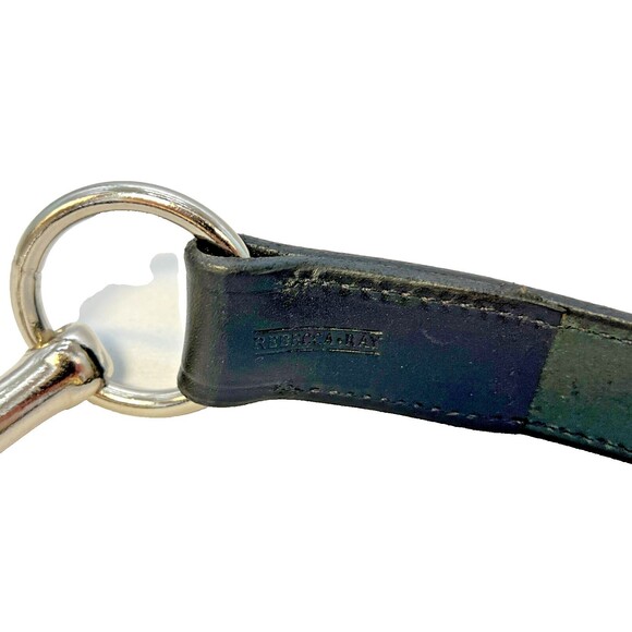 Rebecca Ray Belt Size 34 Black Snaffle BIT Bridle Equestrian Leather USA main image 13